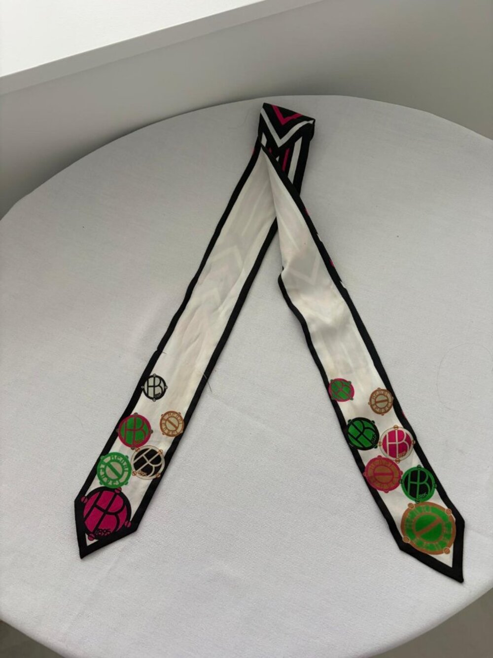 Henri Bendel Whimsy Rivets Skinny Mini Scarf